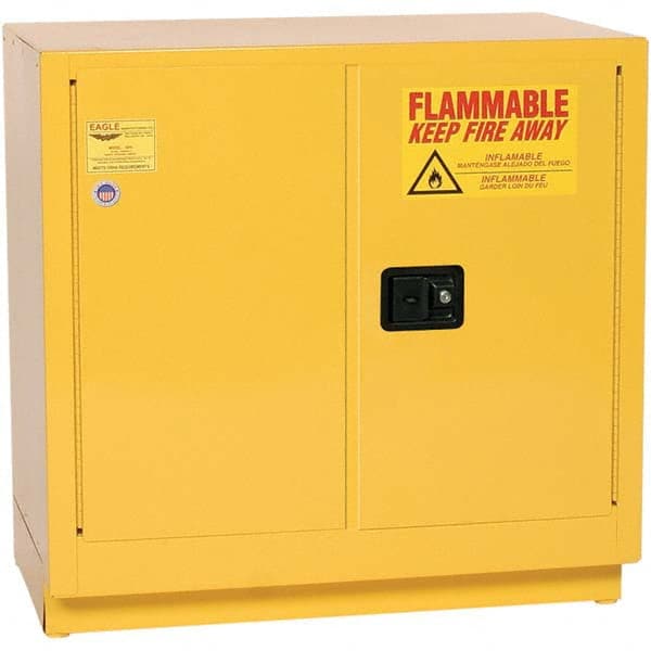 Eagle - Safety Cabinets Hazardous Chemical Type: Flammable and Combustible Liquids Color: Yellow - Exact Tooling