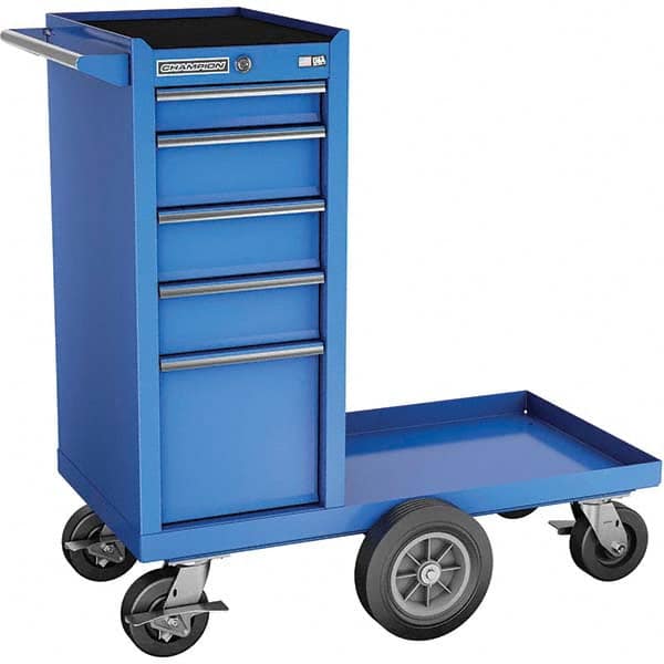 Champion Tool Storage - Tool Storage Combos & Systems Type: Wheeled Tool Cabinet with Maintenance Cart Drawers Range: 5 - 9 Drawers - Exact Tooling