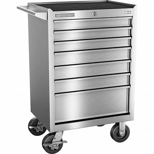 Champion Tool Storage - Tool Storage Combos & Systems Type: Wheeled Tool Cabinet Drawers Range: 5 - 9 Drawers - Exact Tooling