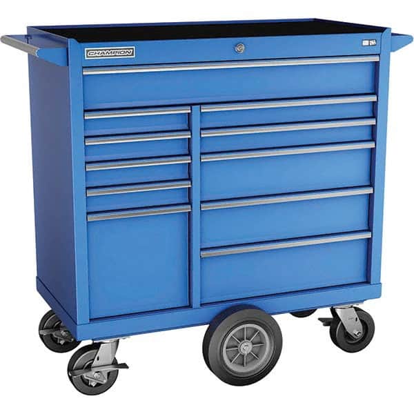 Champion Tool Storage - Tool Storage Combos & Systems Type: Wheeled Tool Cabinet with Maintenance Cart Drawers Range: 10 - 15 Drawers - Exact Tooling