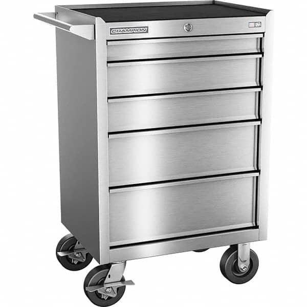 Champion Tool Storage - Tool Storage Combos & Systems Type: Wheeled Tool Cabinet Drawers Range: 5 - 9 Drawers - Exact Tooling