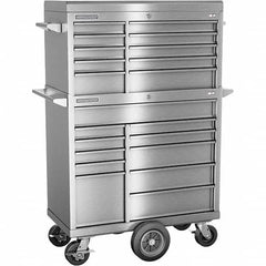 Champion Tool Storage - Tool Storage Combos & Systems Type: Top Chest/Roller Cabinet Combo with Maintenance Cart Drawers Range: 16 Drawers or More - Exact Tooling