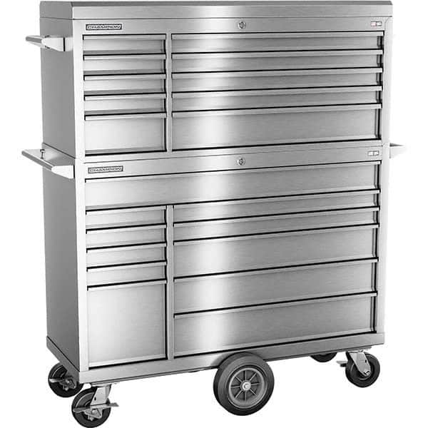 Champion Tool Storage - Tool Storage Combos & Systems Type: Top Chest/Roller Cabinet Combo with Maintenance Cart Drawers Range: 16 Drawers or More - Exact Tooling