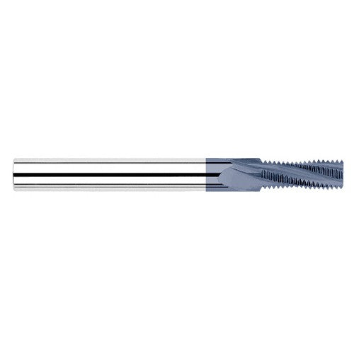 ‎0.4950″ Cutter Diameter × 1.2500″ (1-1/4″) Length of Cut Carbide Multi-Form M20-2.50 Thread Milling Cutter, 4 Flutes, AlTiN Coated - Exact Tooling