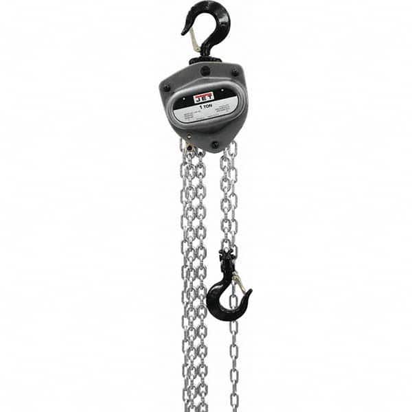 Jet - 2,000 Lb Capacity, 60' Lift Height, Manual Chain Hoist - Exact Tooling