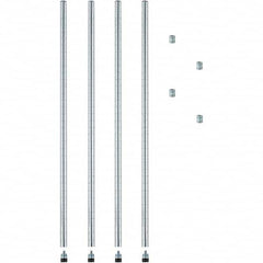 ALERA - 36" Wide x 36" High Open Shelving Wire Shelving - Exact Tooling