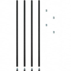 ALERA - 36" Wide x 36" High Open Shelving Post For Wire Shelving - Exact Tooling