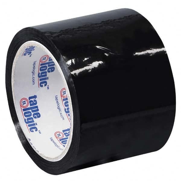 Tape Logic - Pack of (6) 55 Yd Rolls 3" Black Box Sealing & Label Protection Tape - Exact Tooling