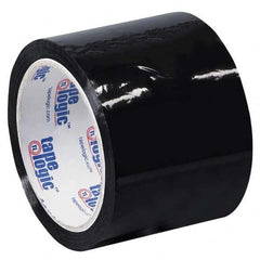 Tape Logic - Pack of (6) 55 Yd Rolls 3" Black Box Sealing & Label Protection Tape - Exact Tooling