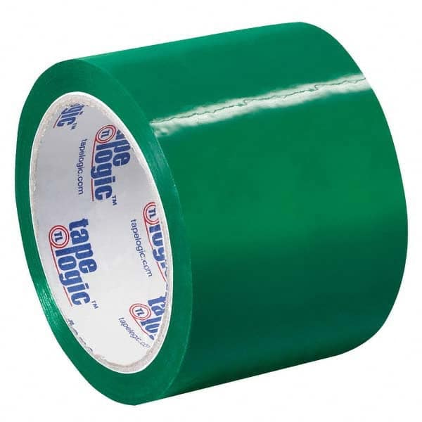 Tape Logic - Pack of (6) 55 Yd Rolls 3" Green Box Sealing & Label Protection Tape - Exact Tooling
