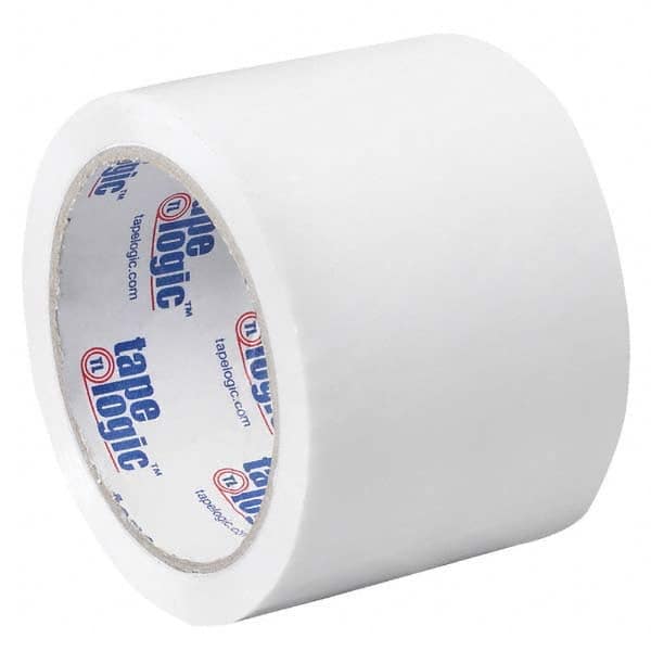 Tape Logic - Pack of (6) 55 Yd Rolls 3" White Box Sealing & Label Protection Tape - Exact Tooling