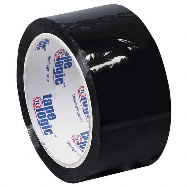 Tape Logic - Pack of (6) 55 Yd Rolls 2" Black Box Sealing & Label Protection Tape - Exact Tooling