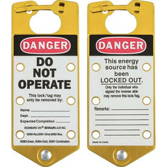 Brady - 1 5-Piece Single Jaw 1.429" Jaw Diam 6 Padlock Aluminum Lockout Hasp - Exact Tooling