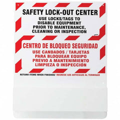 Brady - Empty Acrylic Lockout Device Station - Exact Tooling