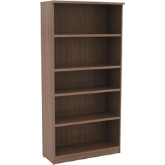 ALERA - Bookcases Height (Inch): 65 Color: Walnut - Exact Tooling