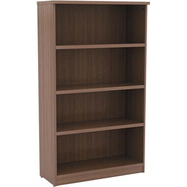 ALERA - Bookcases Height (Inch): 55 Color: Walnut - Exact Tooling