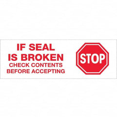Tape Logic - Shipping & DOT Labels Message Type: Shipping Label Legend: Stop If Seal is Broken - Exact Tooling