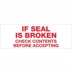 Tape Logic - Shipping & DOT Labels Message Type: Shipping Label Legend: If Seal is Broken - Exact Tooling