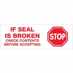 Tape Logic - Shipping & DOT Labels Message Type: Shipping Label Legend: Stop If Seal is Broken - Exact Tooling