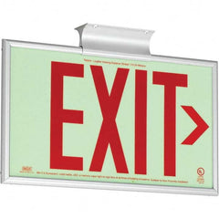 Hubbell Lighting - Illuminated Exit Signs Number of Faces: 1 Letter Color: Red - Exact Tooling