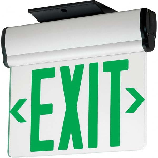 Hubbell Lighting - Illuminated Exit Signs Number of Faces: 2 Letter Color: Green - Exact Tooling