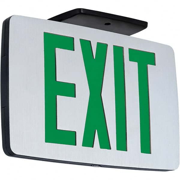 Hubbell Lighting - Illuminated Exit Signs Number of Faces: 2 Letter Color: Green - Exact Tooling