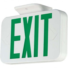 Hubbell Lighting - Illuminated Exit Signs Number of Faces: 1 Letter Color: Green - Exact Tooling