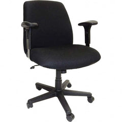LISTA - 19 to 22" High Adjustable Height Swivel Stool - Exact Tooling