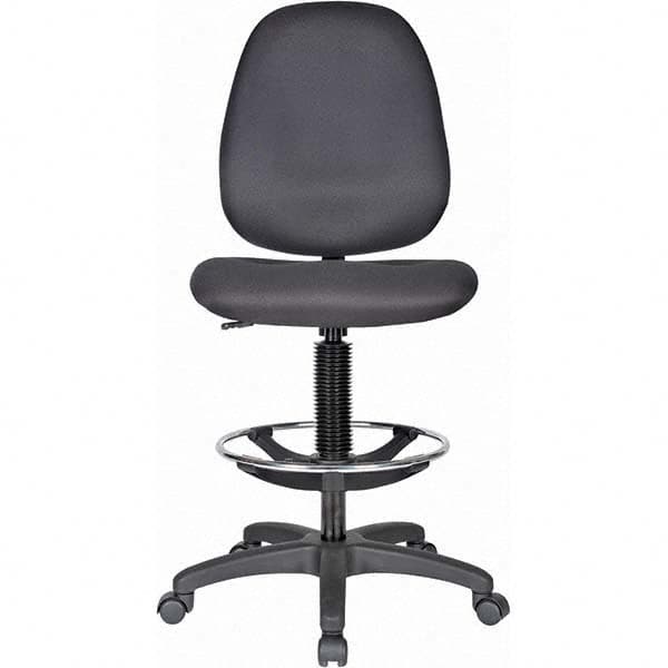 LISTA - 21 to 28-1/2" High Adjustable Height Swivel Stool - Exact Tooling