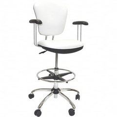 LISTA - 21 to 28" High Adjustable Height Swivel Stool - Exact Tooling