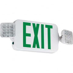 Hubbell Lighting - Combination Exit Signs Mounting Type: Ceiling Mount; Wall Mount Number of Faces: 1 - Exact Tooling