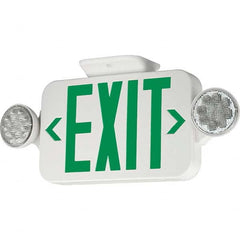 Hubbell Lighting - Combination Exit Signs Mounting Type: Wall Mount; Ceiling Mount Number of Faces: 1 - Exact Tooling
