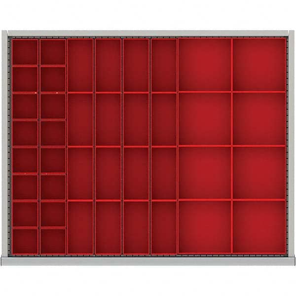 LISTA - 40-Compartment Drawer Divider Layout for 2.17" High Drawers - Exact Tooling
