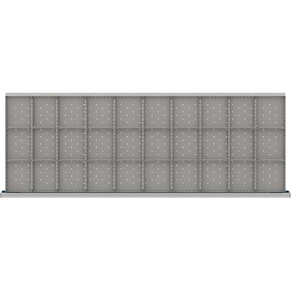 LISTA - 30-Compartment Drawer Divider Layout for 3.15" High Drawers - Exact Tooling