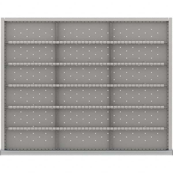 LISTA - 18-Compartment Drawer Divider Layout for 3.15" High Drawers - Exact Tooling