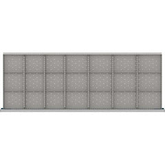 LISTA - 21-Compartment Drawer Divider Layout for 3.15" High Drawers - Exact Tooling