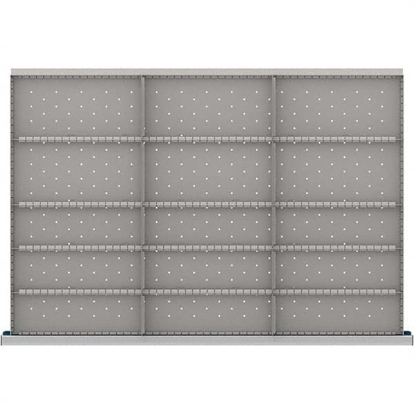 LISTA - 15-Compartment Drawer Divider Layout for 3.15" High Drawers - Exact Tooling