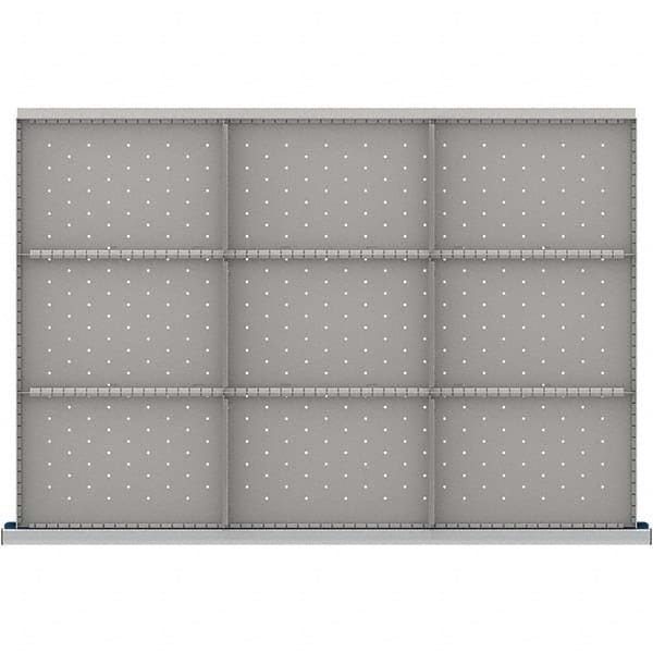 LISTA - 9-Compartment Drawer Divider Layout for 3.15" High Drawers - Exact Tooling