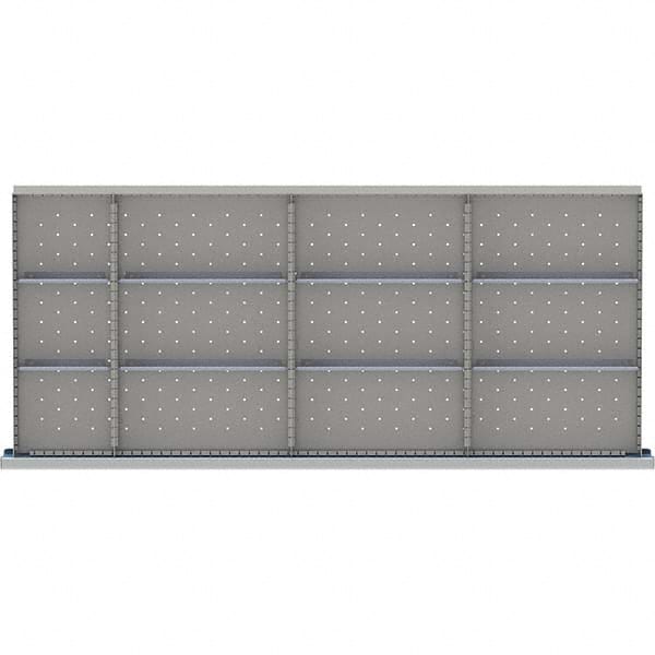 LISTA - 12-Compartment Drawer Divider Layout for 3.15" High Drawers - Exact Tooling