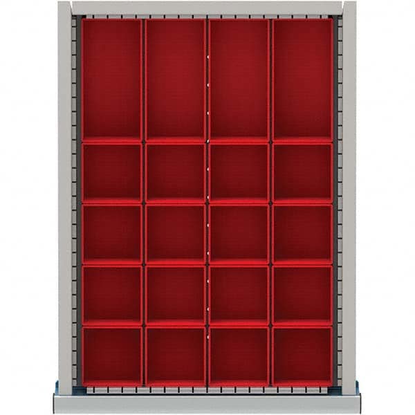 LISTA - 20-Compartment Drawer Divider Layout for 2.17" High Drawers - Exact Tooling