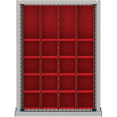 LISTA - 20-Compartment Drawer Divider Layout for 2.17" High Drawers - Exact Tooling