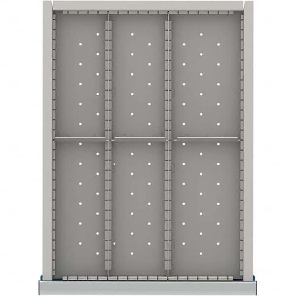 LISTA - 6-Compartment Drawer Divider Layout for 3.15" High Drawers - Exact Tooling