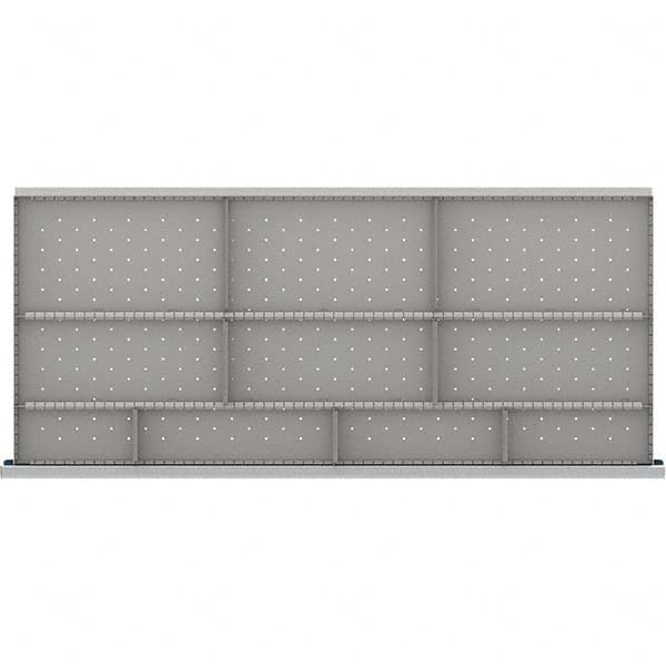 LISTA - 10-Compartment Drawer Divider Layout for 3.15" High Drawers - Exact Tooling