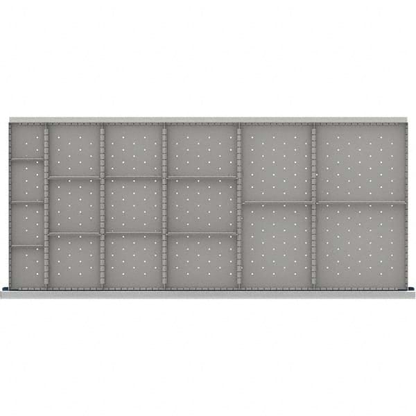 LISTA - 17-Compartment Drawer Divider Layout for 3.15" High Drawers - Exact Tooling