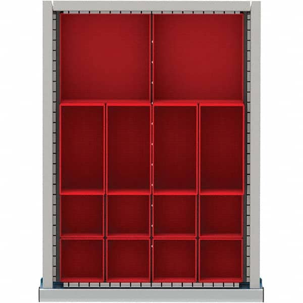 LISTA - 14-Compartment Drawer Divider Layout for 2.17" High Drawers - Exact Tooling