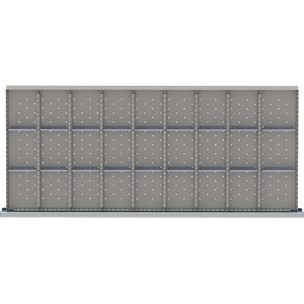 LISTA - 27-Compartment Drawer Divider Layout for 3.15" High Drawers - Exact Tooling