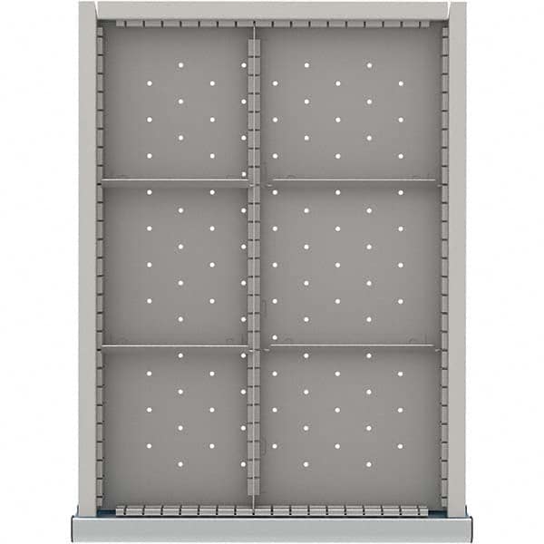 LISTA - 6-Compartment Drawer Divider Layout for 3.15" High Drawers - Exact Tooling