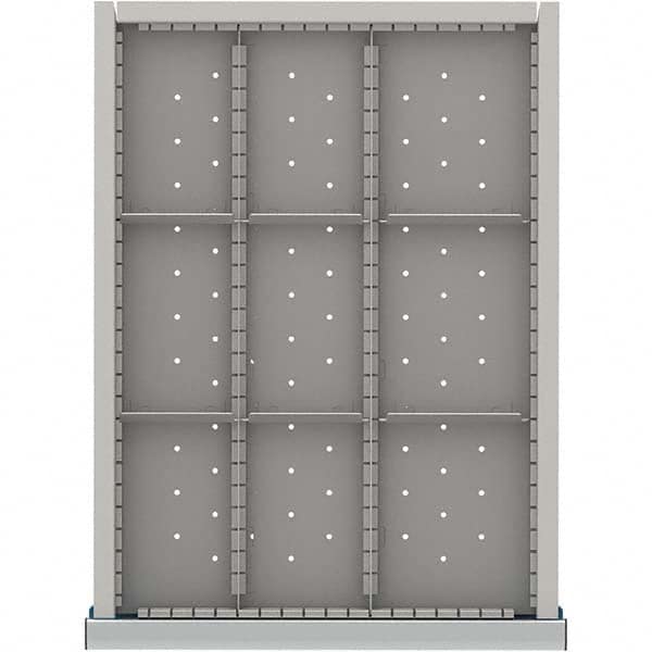LISTA - 9-Compartment Drawer Divider Layout for 3.15" High Drawers - Exact Tooling