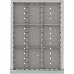 LISTA - 9-Compartment Drawer Divider Layout for 3.15" High Drawers - Exact Tooling