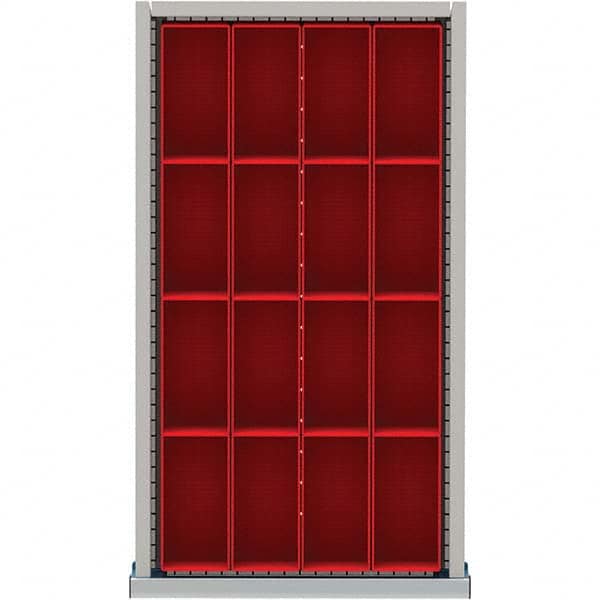LISTA - 16-Compartment Drawer Divider Layout for 3.15" High Drawers - Exact Tooling